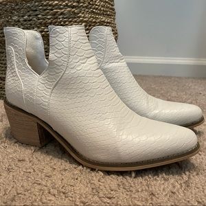 White booties